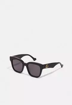 Солнцезащитные очки Gg Cat-Eye Square Sunglasses Gucci, цвет black/grey