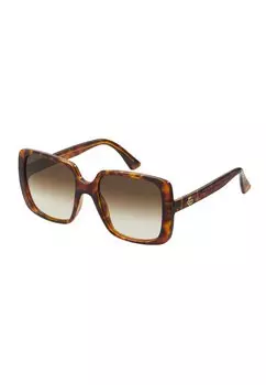 Солнцезащитные очки Gg Oversized Square Acetate Sunglasses Gucci, гавана/коричневый