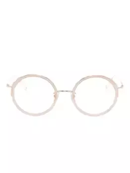 Солнцезащитные очки Gina в круглой оправе Megane and Me, серебяный