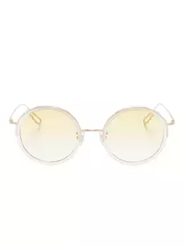 Солнцезащитные очки Gina в круглой оправе Megane and Me, золотой