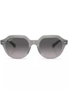 Солнцезащитные очки Gina в круглой оправе Ray-Ban, серый
