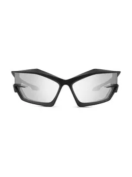 Солнцезащитные очки Giv Cut 69MM с геометрическим рисунком Givenchy, черный