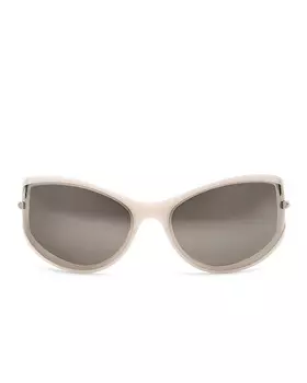 Солнцезащитные очки Givenchy Oval, цвет Shiny Opaline White