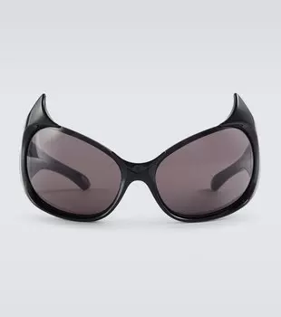 Солнцезащитные очки Gotham Cat Balenciaga, черный