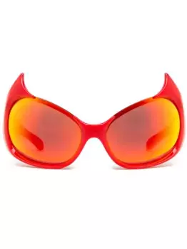Солнцезащитные очки Gotham в массивной оправе Balenciaga Eyewear, красный