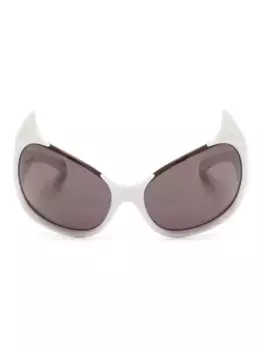 Солнцезащитные очки Gotham в оправе 'кошачий глаз' Balenciaga Eyewear, белый
