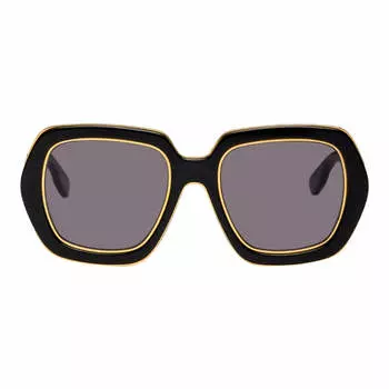 Солнцезащитные очки Gucci 54, черный