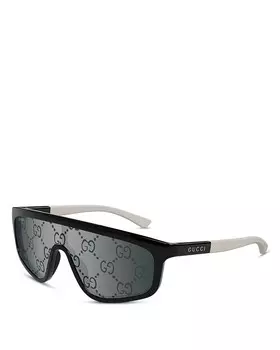 Солнцезащитные очки Gucci Active Mask Injection, 99 мм, черный