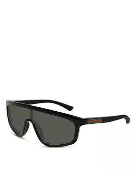 Солнцезащитные очки Gucci Active Mask Injection, 99 мм, черный