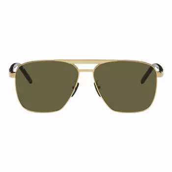 Солнцезащитные очки Gucci Aviator, золотой