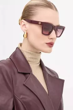 Солнцезащитные очки Gucci, бордовый