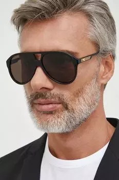 Солнцезащитные очки Gucci, черный