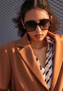 Солнцезащитные очки Gucci, черный/черный/серый