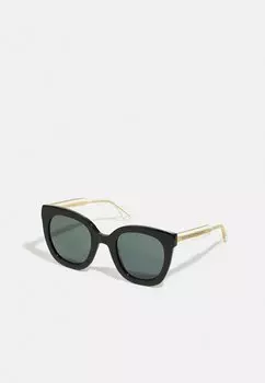 Солнцезащитные очки Gucci, черный/кристалл/серый