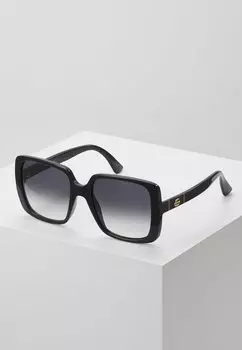 Солнцезащитные очки Gucci, черный/серый