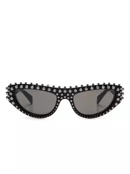 Солнцезащитные очки Gucci Eyewear «кошачий глаз», черный