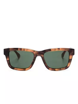 Солнцезащитные очки Gucci Eyewear в квадратной оправе, коричневый