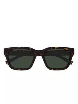 Солнцезащитные очки Gucci Eyewear в квадратной оправе, черный