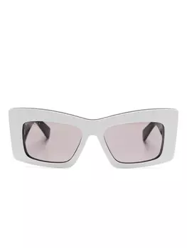 Солнцезащитные очки Gucci Eyewear в оправе «бабочка», белый