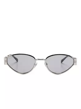 Солнцезащитные очки Gucci Eyewear в оправе «кошачий глаз», серебристый