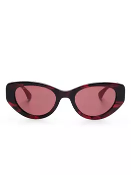 Солнцезащитные очки Gucci Eyewear в оправе «кошачий глаз», красный