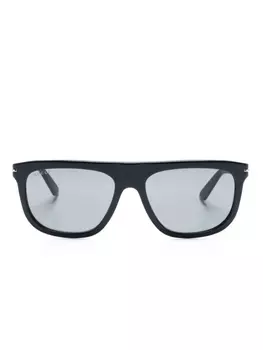 Солнцезащитные очки Gucci Eyewear в овальной оправе, синий