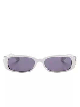 Солнцезащитные очки Gucci Eyewear в прямоугольной оправе, белый