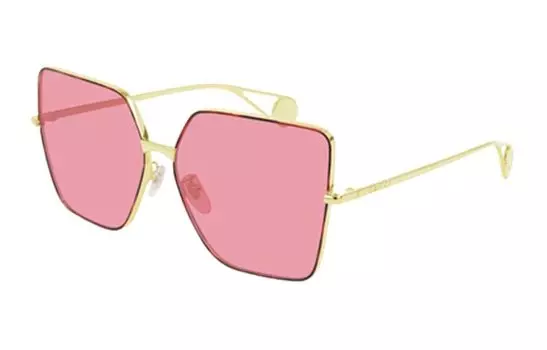 Солнцезащитные очки Gucci Fashion Inspired женские, розовый / золотой