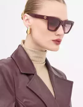 Солнцезащитные очки Gucci, гранатовый