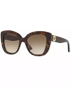 Солнцезащитные очки Gucci, коричневый
