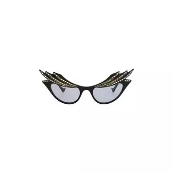 Солнцезащитные очки Gucci кошачий глаз, черные/фиолетовые