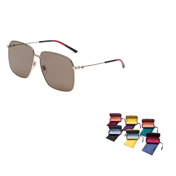 Солнцезащитные очки Gucci Logo Unisex, золотой