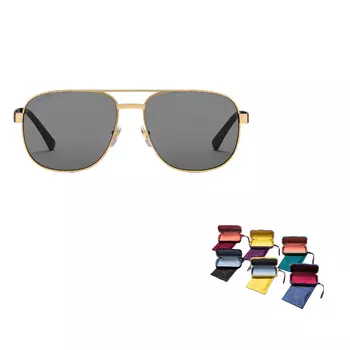 Солнцезащитные очки Gucci мужские, золотой / черный