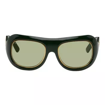 Солнцезащитные очки Gucci Navigator, зеленый