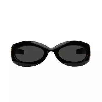 Солнцезащитные очки Gucci Oval, чёрный