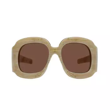 Солнцезащитные очки Gucci Oversized, бежевый