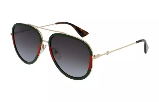 Солнцезащитные очки Gucci Pilot-frame женские, золотой