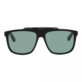 Солнцезащитные очки Gucci Rectangular, черный