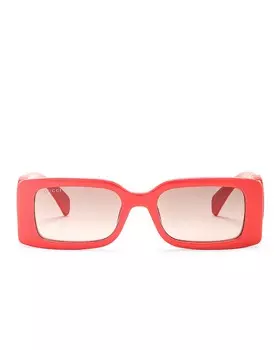 Солнцезащитные очки Gucci Rectangular, цвет Bright Red