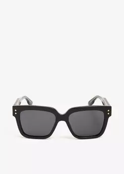 Солнцезащитные очки Gucci Rectangular-Frame, черный
