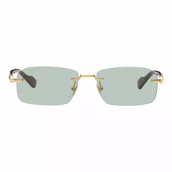 Солнцезащитные очки Gucci Rectangular, голубой