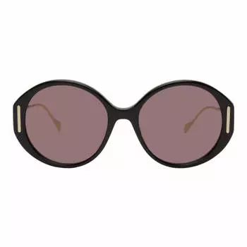 Солнцезащитные очки Gucci Round, черный