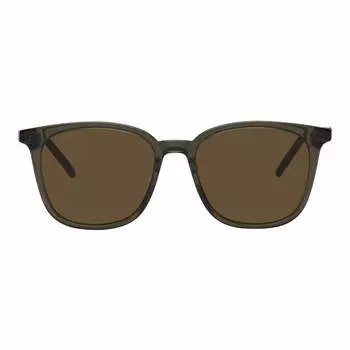 Солнцезащитные очки Gucci Round, коричневый