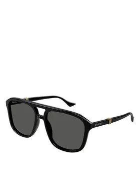 Солнцезащитные очки Gucci Running Web Navigator, 57 мм, черный