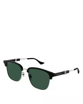 Солнцезащитные очки Gucci Running Web Panthos, 55 мм, черный
