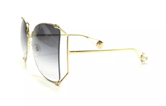 Солнцезащитные очки Gucci Seasonal Icon женские, черный / золотой