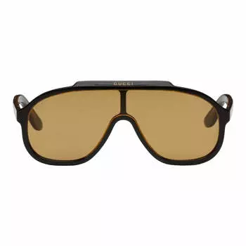 Солнцезащитные очки Gucci Shield, черный