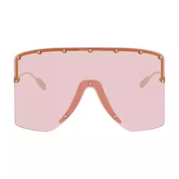 Солнцезащитные очки GUCCI Silver Shield, розовый