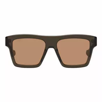 Солнцезащитные очки Gucci Square, коричневый
