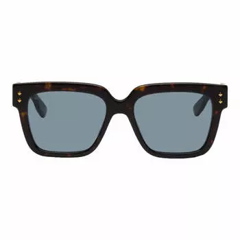 Солнцезащитные очки Gucci Square, коричневый